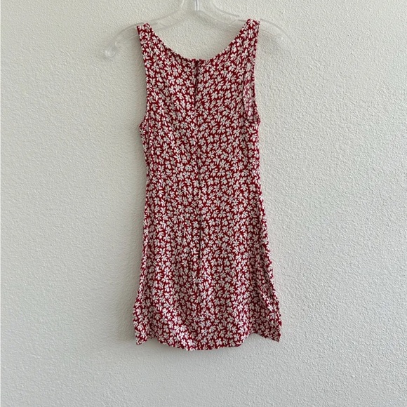 Reformation Noha Floral Mini Dress Red - Picture 5 of 11